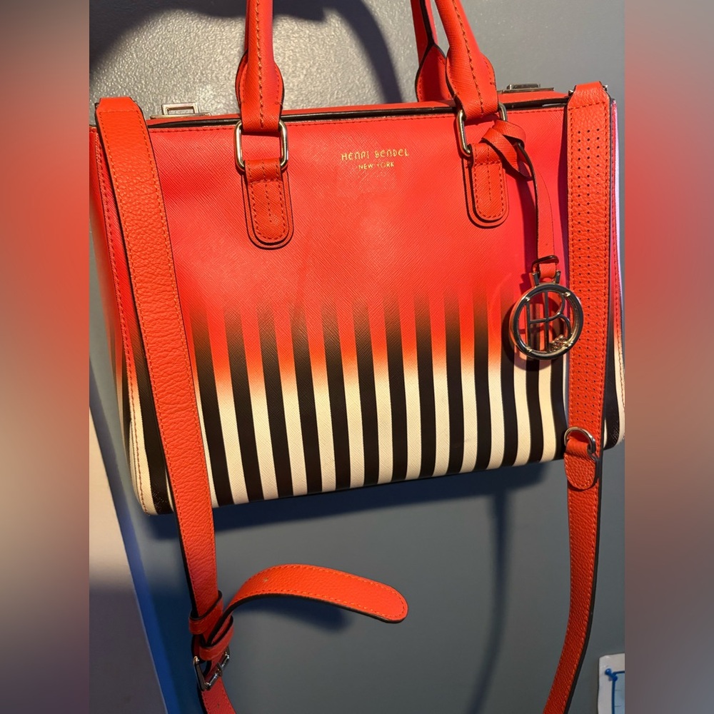 Henri Bendel W 57th turnlock satchel bag